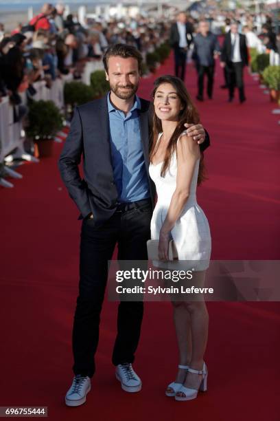 Fanny Valette ; Amaury De Crayencour attend red carpet of 3rd day of the 31st Cabourg Film Festival on June 16, 2017 in Cabourg, France.