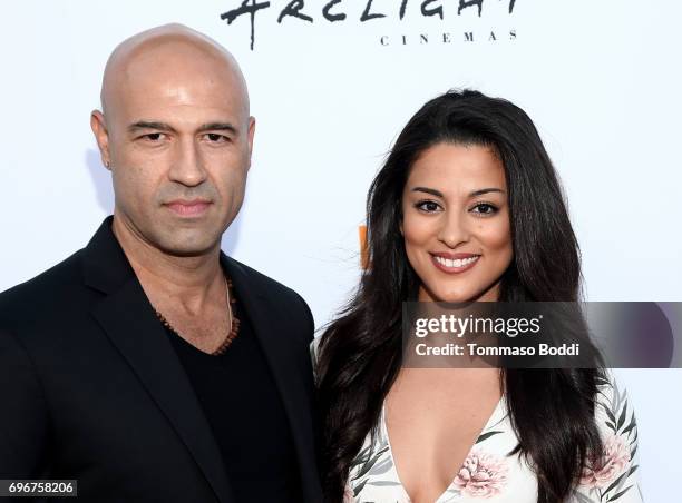 Byron Quiros and Carmela Zumbado attend the Shorts Program 4 during 2017 Los Angeles Film Festival at ArcLight Cinemas on June 16, 2017 in Culver...