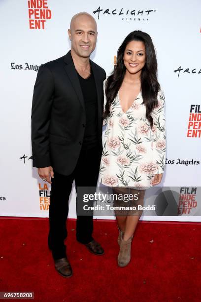 Byron Quiros and Carmela Zumbado attend the Shorts Program 4 during 2017 Los Angeles Film Festival at ArcLight Cinemas on June 16, 2017 in Culver...