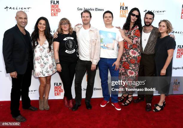 Byron Quiros, Carmela Zumbado, Mel Eslyn, Nathan Miller, Wes Hurley, Jason Greene, Jordan Firstman and Sarah Winshall attend the Shorts Program 4...