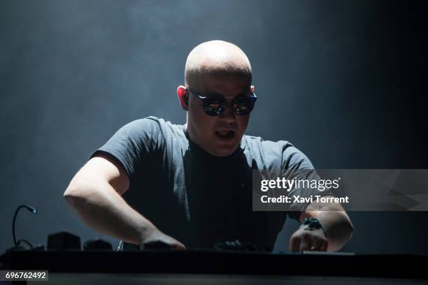 Gernot Bronsert of Moderat performs on stage during day 3 of Sonar 2017 on June 16, 2017 in Barcelona, Spain.