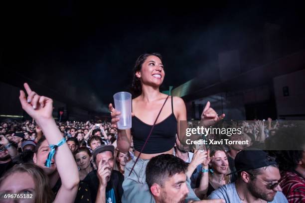 View of the crowd during day 3 of Sonar 2017 on June 16, 2017 in Barcelona, Spain.