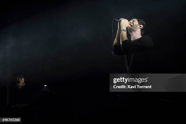 Sascha Ring of Moderat performs on stage during day 3 of Sonar 2017 on June 16, 2017 in Barcelona, Spain.