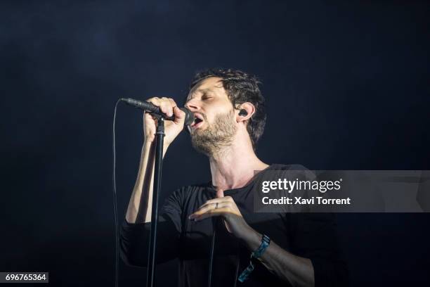 Sascha Ring of Moderat performs on stage during day 3 of Sonar 2017 on June 16, 2017 in Barcelona, Spain.