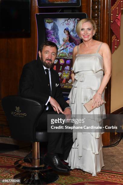 Ralph Ineson and Ali Ineson attend the After Party Opening Ceremony of the 57th Monte Carlo TV Festival at the Monte-Carlo Casino on June 16, 2017 in...