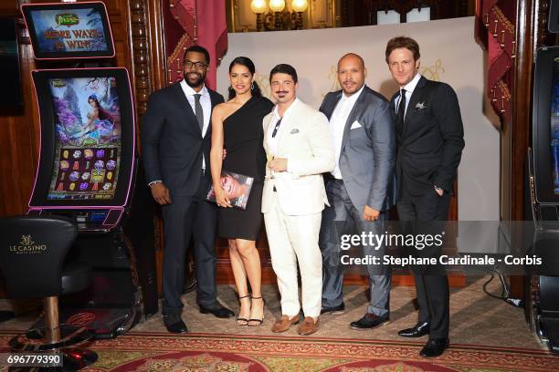 LaRoyce Hawkins, Miranda Rae Mayo, Yuriy Sardarov, Joe Minoso and Nick Gehlfuss attend the After Party Opening Ceremony of the 57th Monte Carlo TV...