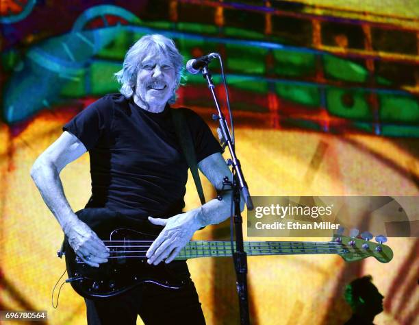 Recording artist Roger Waters performs at T-Mobile Arena on June 16, 2017 in Las Vegas, Nevada.