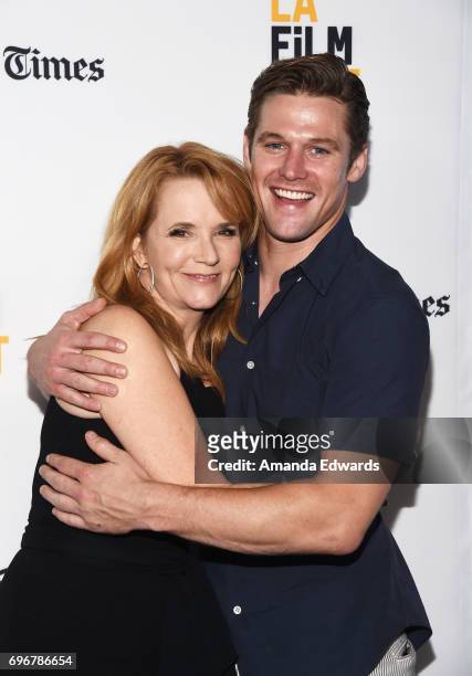 Actress Lea Thompson and actor Zach Roerig attend the 2017 Los Angeles Film Festival premiere of "The Year Of Spectacular Men" at ArcLight Santa...