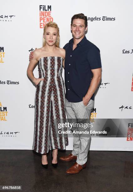 Actress Madelyn Deutch and actor Zach Roerig attend the 2017 Los Angeles Film Festival premiere of "The Year Of Spectacular Men" at ArcLight Santa...