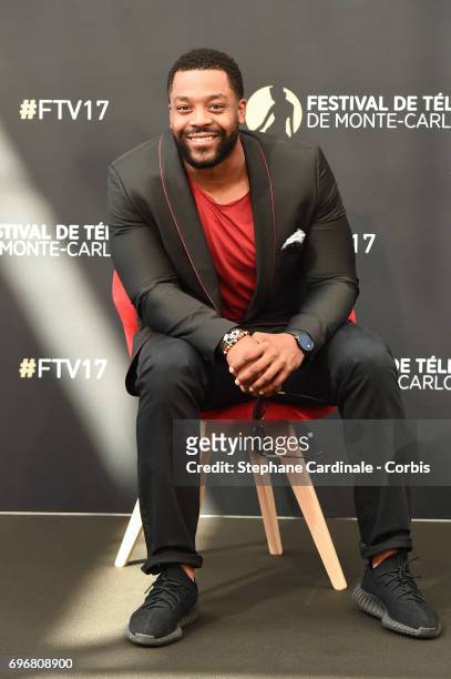 LaRoyce Hawkins from TV Show Chicago PD poses for a Photocall during the 57th Monte Carlo TV Festival : Day Two on June 17, 2017 in Monte-Carlo,...