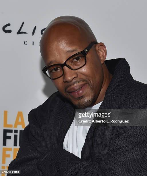 Rapper Warren G attends the premiere of "G-Funk" during the 2017 Los Angeles Film Festival at The Theater at Ace Hotel on June 16, 2017 in Hollywood,...