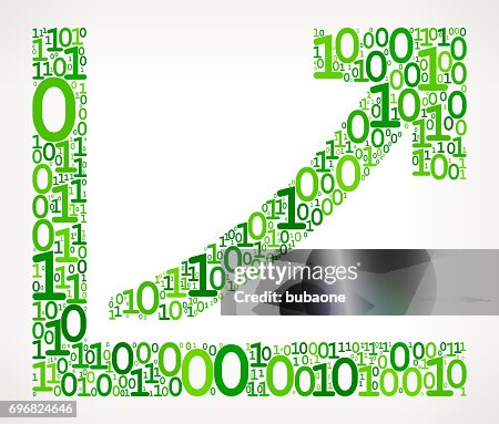 Graph Increase Binary Code Zero One Vector Illustration Graph Increase Binary Code Zero One Vector Illustration
