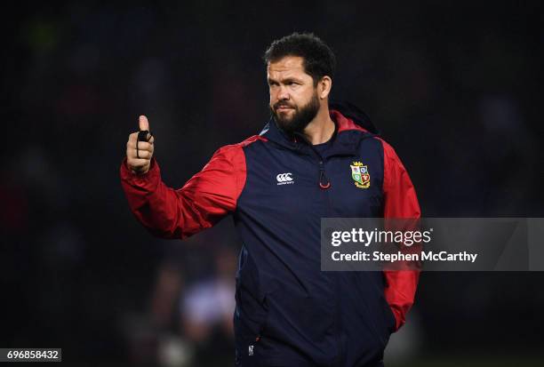 Rotorua , New Zealand - 17 June 2017; British & Irish Lions defence coach Andy Farrell during the match between the Maori All Blacks and the British...