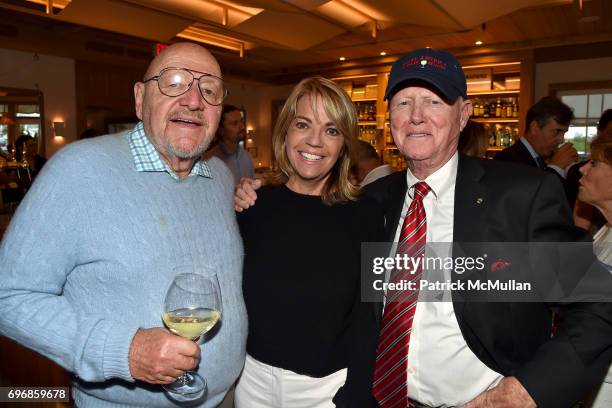 Jerry Della Femina, Lori Schiaffino and Edward Burke attend Cocktails to Learn About The Sag Harbor Cinema Project at Le Bilboquet on June 16, 2017...