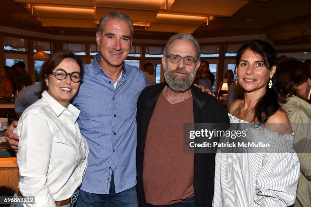 Gaylia Stawski, Paul Glickman, Axel Stawski and Debbie Glickman attend Cocktails to Learn About The Sag Harbor Cinema Project at Le Bilboquet on June...