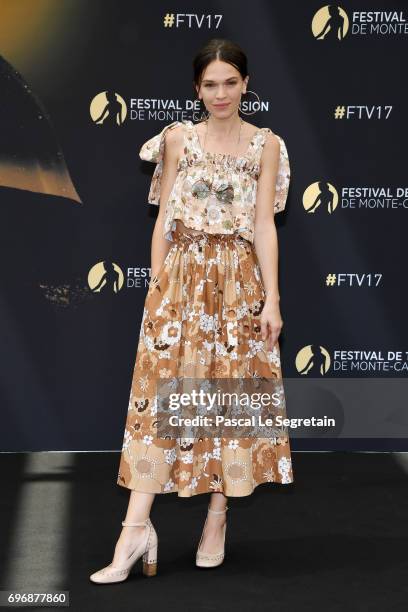 Anna Brewster from 'Versailles' attends a photocall during the 57th Monte Carlo TV Festival : Day 2 on June 17, 2017 in Monte-Carlo, Monaco.