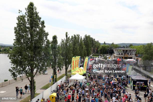 General view ahead of the Ironman 70.3 Luxembourg-Region Moselle race on June 17, 2017 in Remich, Luxembourg.