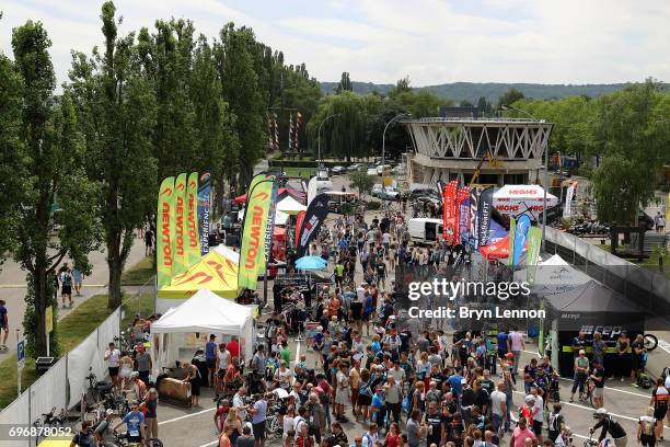 General view ahead of the Ironman 70.3 Luxembourg-Region Moselle race on June 17, 2017 in Remich, Luxembourg.
