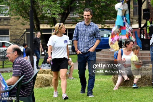 Brendan Cox , husband of murdered MP Jo Cox and Kim Leadbeater, sister of Jo Cox and founder of the MoreInCommon movement attend a Great Get Together...