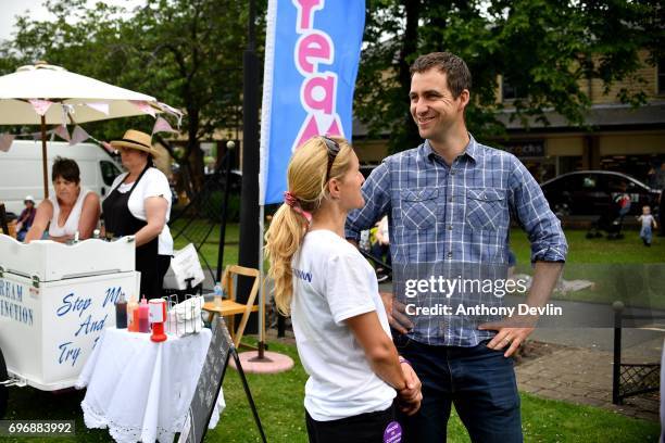 Brendan Cox , husband of murdered MP Jo Cox and Kim Leadbeater, sister of Jo Cox and founder of the MoreInCommon movement attend a Great Get Together...