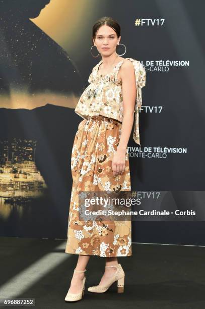 Anna Brewster from TV Show 'Versailles' poses for a Photocall during the 57th Monte Carlo TV Festival : Day Two on June 17, 2017 in Monte-Carlo,...