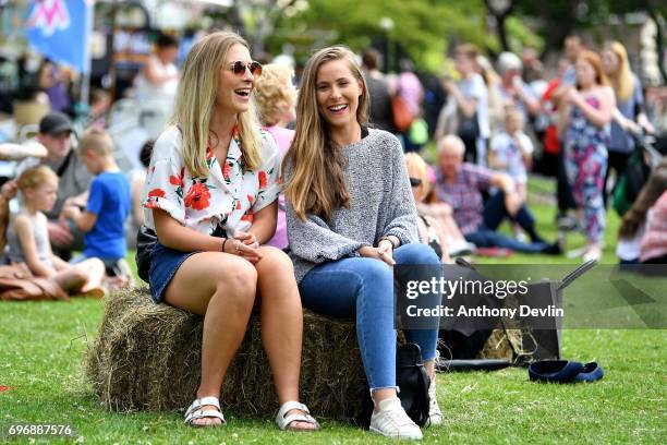 People attend a Great Get Together event in memory of murdered MP Jo Cox on June 17, 2017 in Heckmondwike, England. More than 100,000 events are...