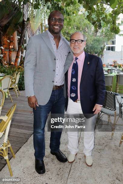 Roger Bobb and Brad Siegel attend the TV One Dinner during the American Black Film Festival on June 16, 2017 in Miami, Florida.