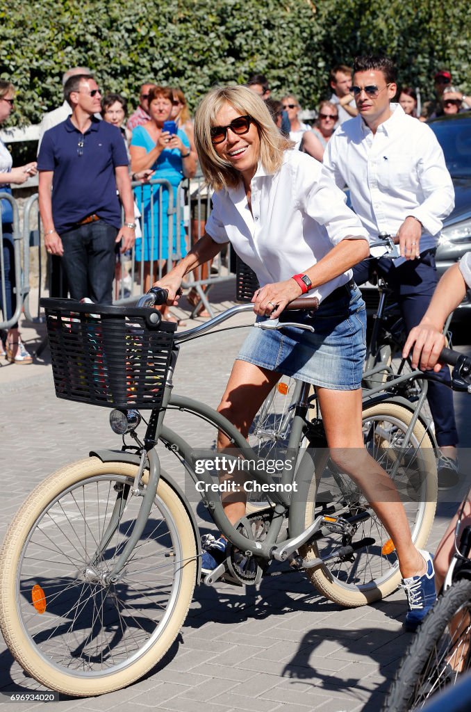 French President Emmanuel Macron Visits  Le Touquet