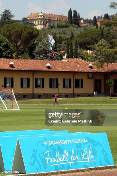General view during the Italian Football Federation during 9th Grassroots Festival at Coverciano on June 17, 2017 in Florence, Italy.