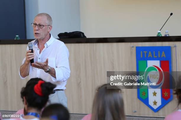 Michelangelo Giampietro, Sports Medicine and Nutrition Science Foundation founder Danone Institute, during 9th Grassroots Festival at Coverciano on...