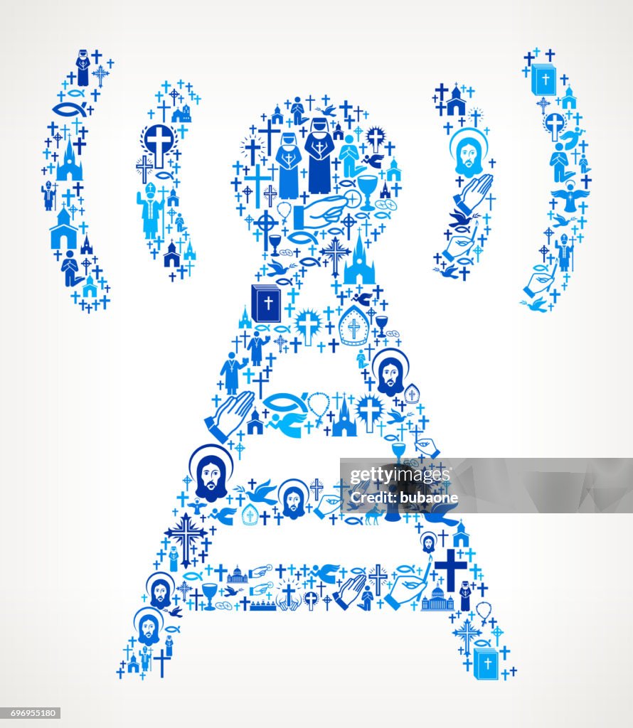 Religous Connection Connection Christianity And Religion Vector Illustration High-Res ...