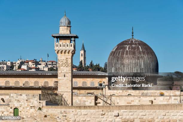 al aqsa mosque - moschea al aqsa foto e immagini stock