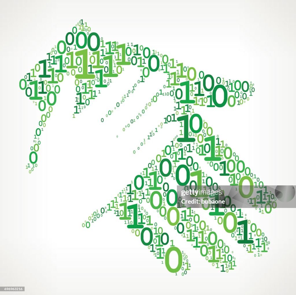 Holding Hand Binary Code Zero One Vector Illustration High-Res Vector ...