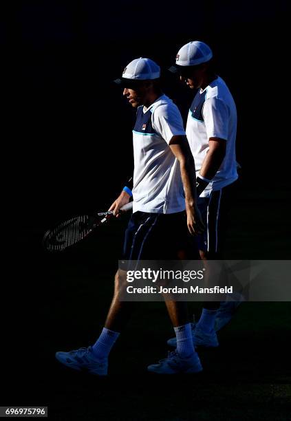 Ken Supski and Neal Skupski of Great Britain during their Men's Doubles Final match against Matt Reid and John-Patrick Smith of Australia during day...