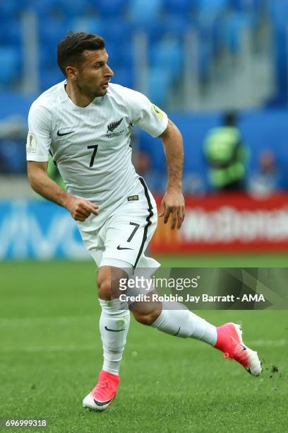 Kosta Barbarouses of New Zealand during the Group A - FIFA Confederations Cup Russia 2017 match between Russia and New Zealand at Saint Petersburg...