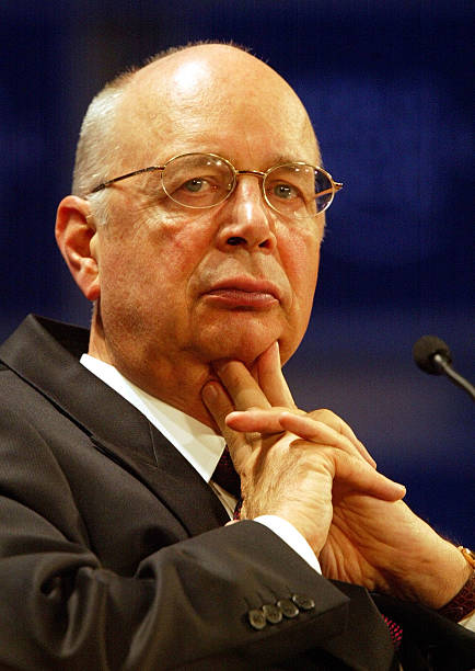 Professor Klaus Schwab, Founder and President of the World Economic Forum, listens during the "For Hope" session of the 32nd Annual Meeting of the...