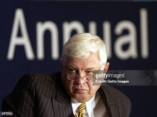 John Simpson, World Affairs Editor of BBC TV News, attends the session entitled "The Root Cause of Conflict" at the World Economic Forum January 31,...