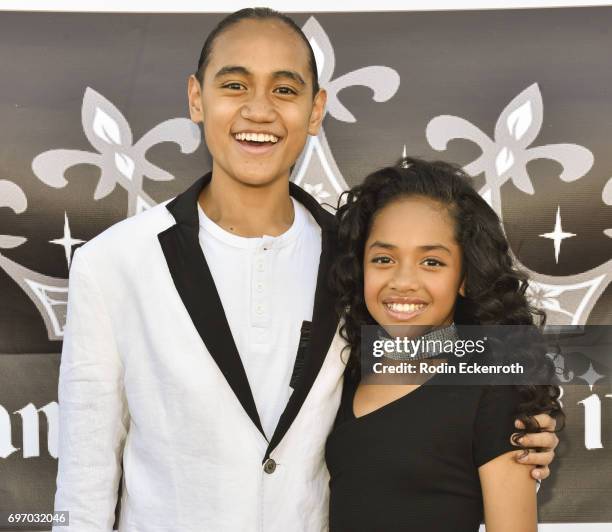 Actors Siaki Sii and Nancy Fifita attends the Single Release Party "For Two" on June 16, 2017 in Los Angeles, California.