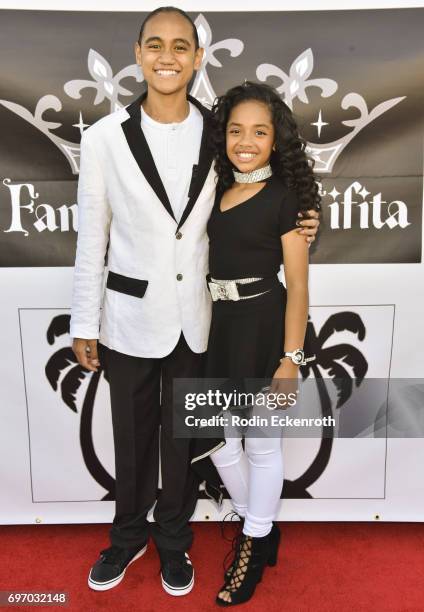 Actors Siaki Sii and Nancy Fifita attends the Single Release Party "For Two" on June 16, 2017 in Los Angeles, California.