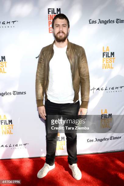 Toby Kebbell attends the "The Female Brain" Premiere during the 2017 Los Angeles Film Festival at Arclight Cinemas Culver City on June 17, 2017 in...
