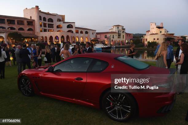 General view of Costa Smeralda Invitational Gala Dinner at Cala di Volpe Hotel - Costa Smeralda on June 17, 2017 in Olbia, Italy.