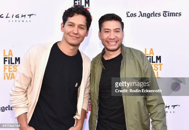 Matt Chute and Toby Louie attends Shorts Program 1 during the 2017 Los Angeles Film Festival at Arclight Cinemas Culver City on June 17, 2017 in...