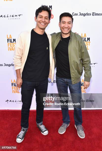 Matt Chute and Toby Louie attends Shorts Program 1 during the 2017 Los Angeles Film Festival at Arclight Cinemas Culver City on June 17, 2017 in...