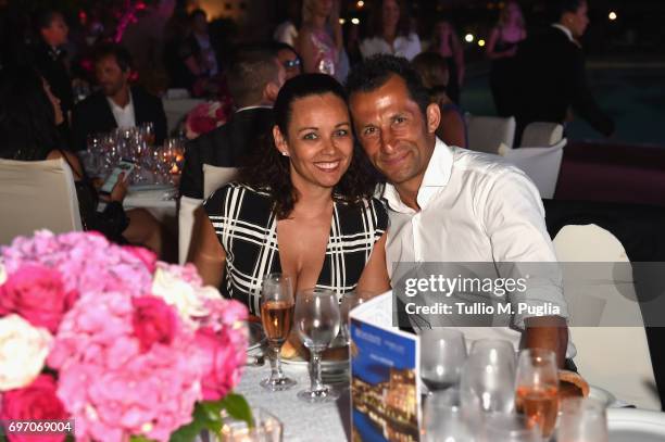 Hasan Salihamidzic and Esther Copado attend The Costa Smeralda Invitational Gala Dinner at Cala di Volpe Hotel - Costa Smeralda on June 17, 2017 in...