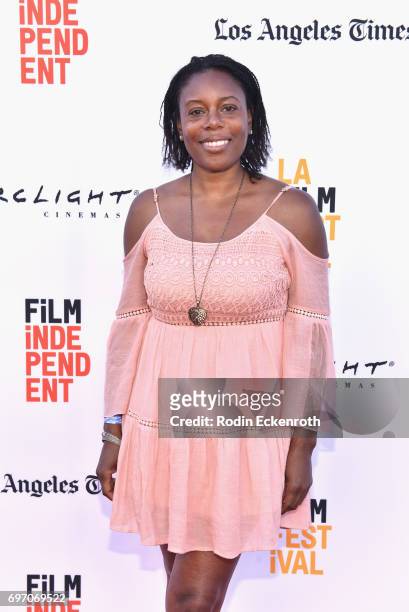 Efuru Flowers attends Shorts Program 1 during the 2017 Los Angeles Film Festival at Arclight Cinemas Culver City on June 17, 2017 in Culver City,...