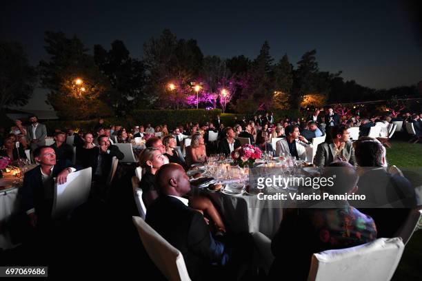 General view of Costa Smeralda Invitational Gala Dinner at Cala di Volpe Hotel - Costa Smeralda on June 17, 2017 in Olbia, Italy.