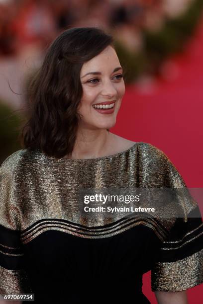 Marion Cotillard attends closing ceremony red carpet of 31st Cabourg Film Festival on June 17, 2017 in Cabourg, France.