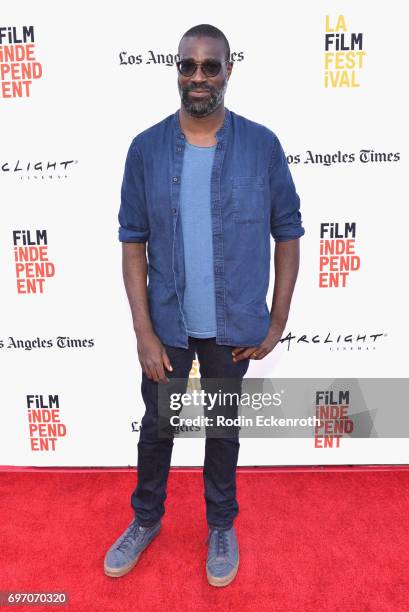 Tunde Adebimpe attends Shorts Program 1 during the 2017 Los Angeles Film Festival at Arclight Cinemas Culver City on June 17, 2017 in Culver City,...