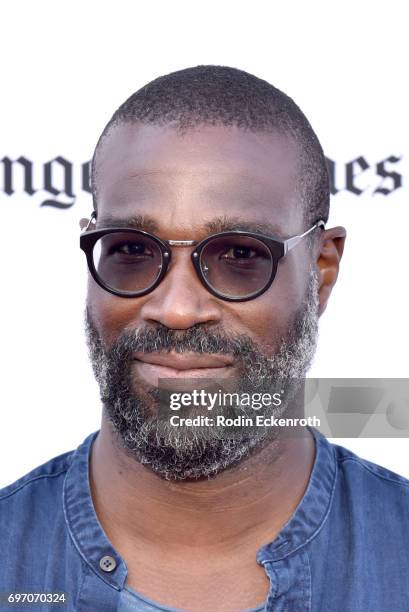 Tunde Adebimpe attends Shorts Program 1 during the 2017 Los Angeles Film Festival at Arclight Cinemas Culver City on June 17, 2017 in Culver City,...