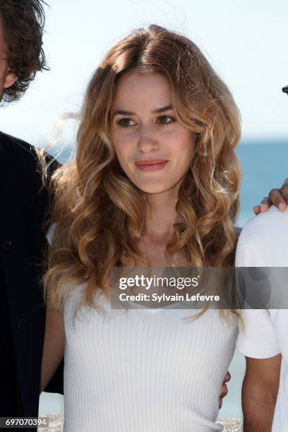 Alice David attends "Les ex" photocall during 4th day of 31st Cabourg Film Festival on June 17, 2017 in Cabourg, France.